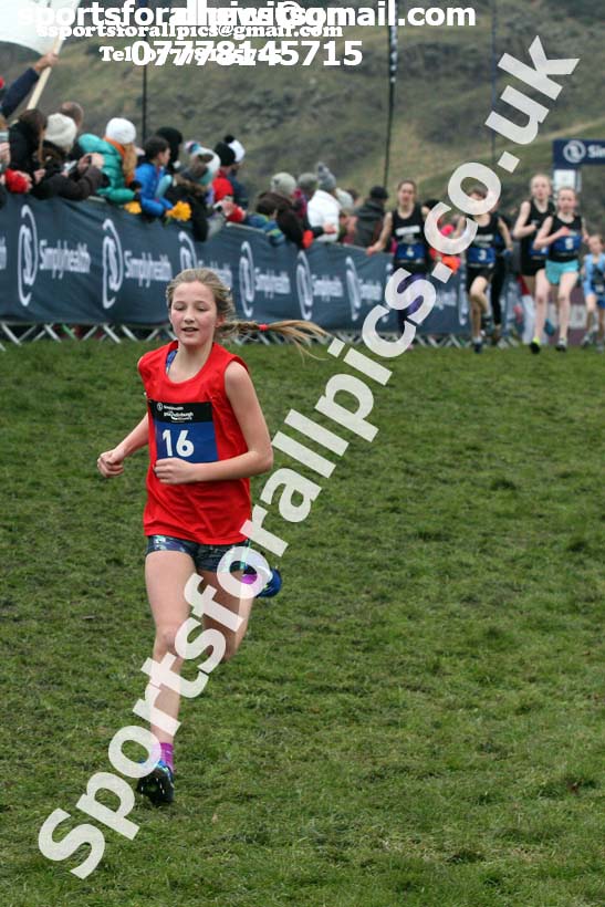 Inter District girls under-13s, 2018 Simplyhealth Great Edinburgh International XCountry. Photo: David T. Hewitson/Sports for All Pics